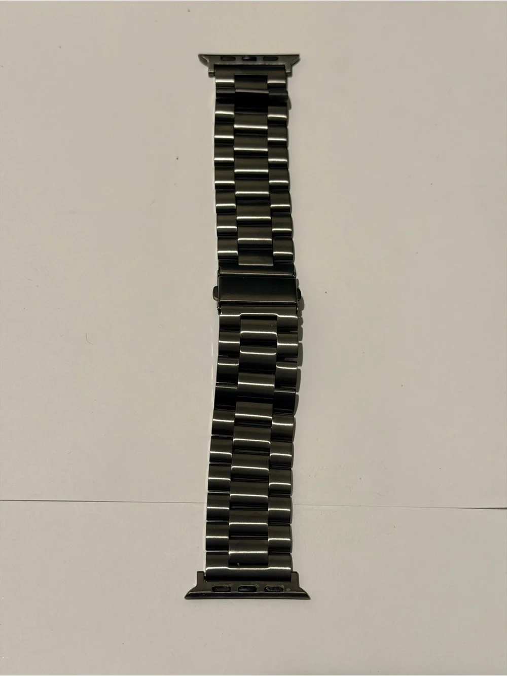 Men's Stainless Steel Link Watch Band - Black